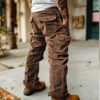 Overol Retro Casual para Hombre Otoño Invierno - Image 11