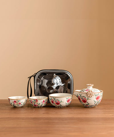 Juego de Té Viajero Horno Ru Nueve Melocotones - Image 20