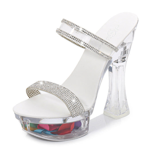 Pantuflas Plataforma Impermeables con Cristales para Mujer - Image 9