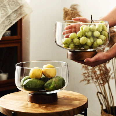 Mesa de Centro de Vidrio con Frutero Alto - Diseño Moderno para Sala de Estar - Image 11