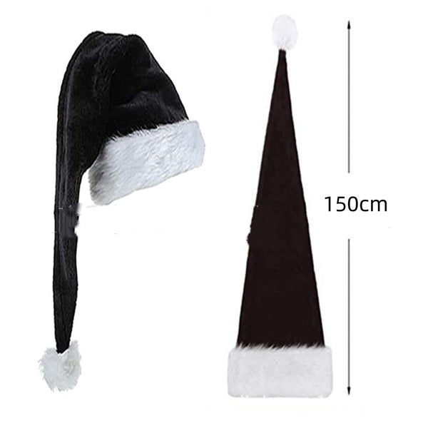 Gorro Navideño Extralargas Papá Noel Felpa Blanca para Disfraz y Decoración - Image 12