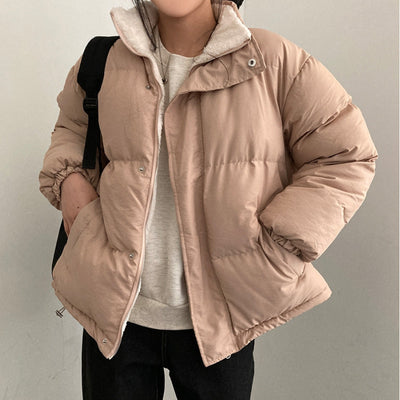 Abrigo Acolchado Reversible de Cuello Alto para Mujer - Cálido y Versátil - Image 8