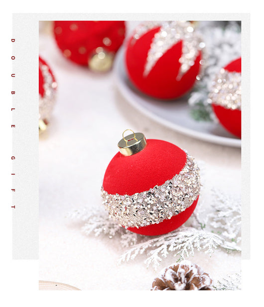 Esferas Navideñas con Textura Escarcha - Pack de Adornos Colgantes - Image 8