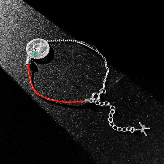 Pulsera Esmeralda Piscis Plata 925 Diseño Original Constelación - Image 4