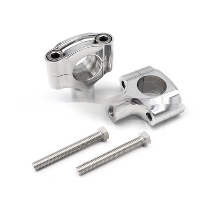 Manillar Universal de Diámetro Ajustable para Motos - Acabado Plateado - Image 2