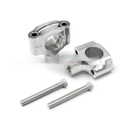Manillar Universal de Diámetro Ajustable para Motos - Acabado Plateado - Image 2