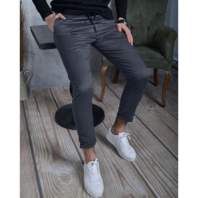 Pantalones Casuales para Hombre con Textura Sólida Otoño Invierno - Image 3