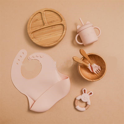Set Completo de Alimentación Infantil con Plato Inteligente, Babero de Silicona y Accesorios - Image 10