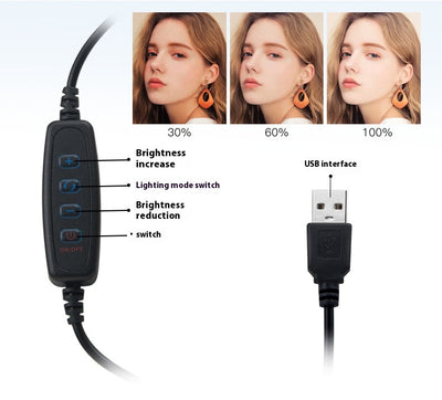 Kit de Transmisión en Vivo con Trípode, Luz LED Ajustable y Soporte para Celular - Image 9