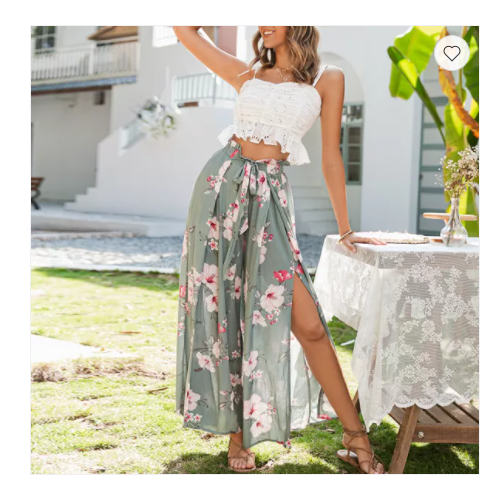 Pantalones Impresos Ultradelgados con Aberturas - Colección Primavera Verano - Image 8