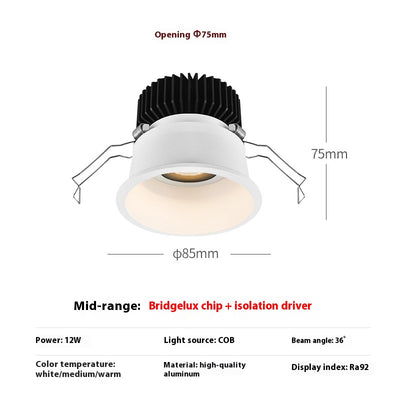 Lámpara de Techo Empotrada LED sin Marco para Sala de Estar - Image 7