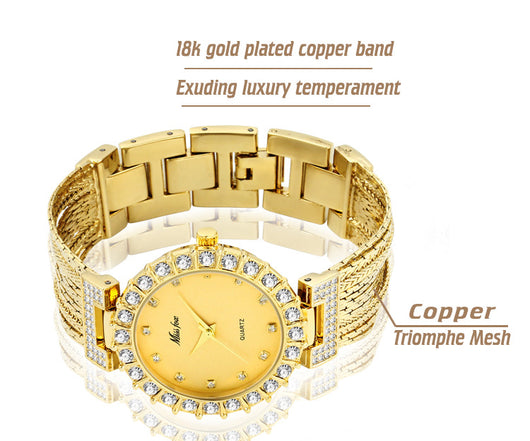 Reloj de Pulsera Mujer Resistente al Agua con Banda de Cobre - Image 11