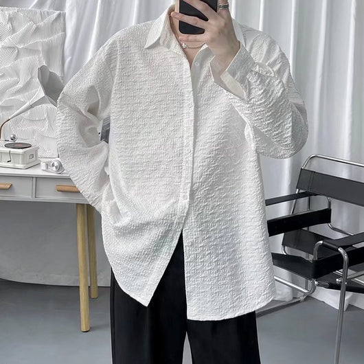 Camisa de Lujo Ligero con Textura Embosada para Hombre - Image 6