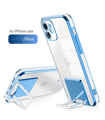 Funda Transparente con Soporte Electroplateada de Protección Total - Image 11