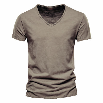 Playera Básica de Algodón Slubby para Hombre - Colores Sólidos - Image 11