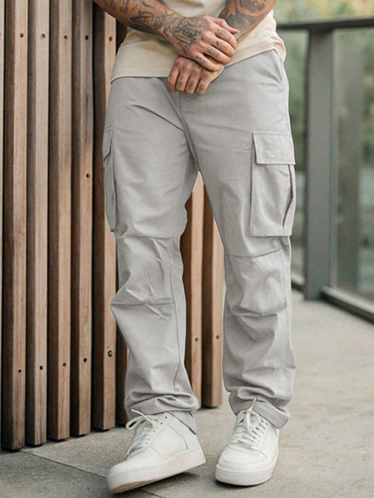 Pantalones de Trabajo Casuales para Hombre con Múltiples Bolsillos - Image 5