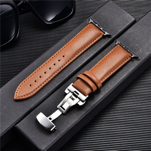 Correa de Cuero Premium para Apple Watch 6 y SE con Cierre Mariposa - Image 15