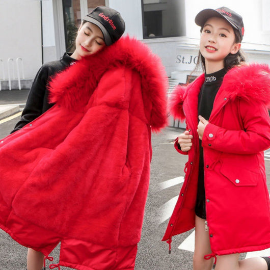 Chaqueta Acolchada para Niñas con Forro Polar y Plumón Térmico - Image 9