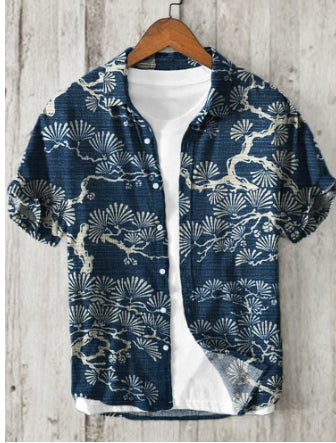 Camisa Hawaiana Estampada Casual para Hombre - Image 15