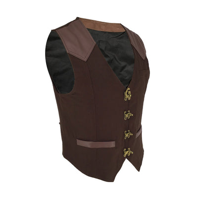 Chaleco Ajustable con Hebillas de Metal de Una Fila