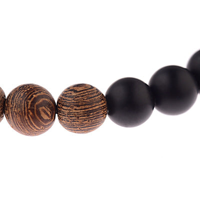 Pulsera de Yoga con Cuentas de Madera Natural para Mujer - 8mm - Image 11