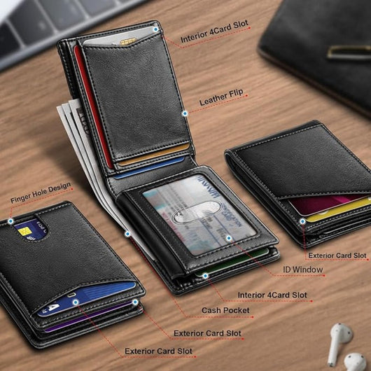 Billetera Retro Antirrobo con Múltiples Compartimentos para Tarjetas - Image 9