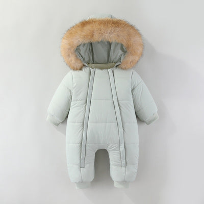 Pijama Enterizo con Capucha de Pelaje para Niños y Niñas - Image 3