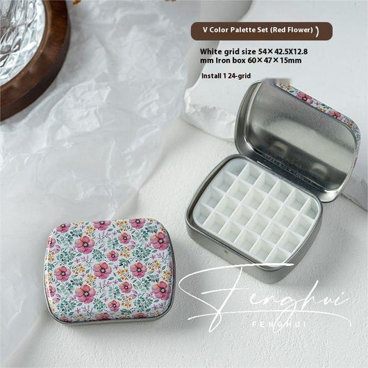 Paleta de Manicura Acuarela Portátil 24 Colores en Caja de Metal - Image 27