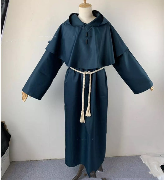 Túnica Medieval Monje - Disfraz Sacerdote y Mago - Image 8