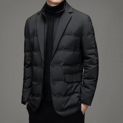 Abrigo Impermeable con Plumón para Hombre - Conjunto Invierno con Bufanda - Image 3