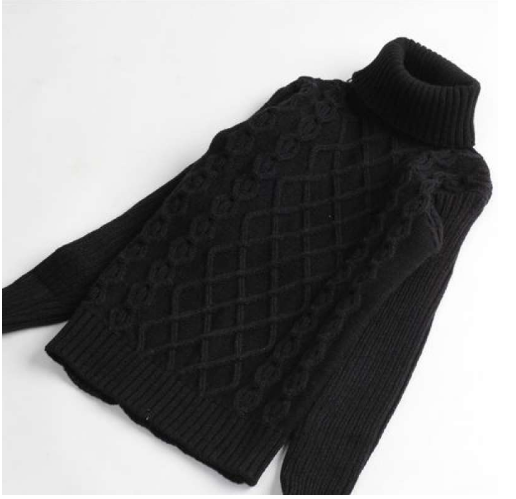 Suéter Velvet Grueso de Doble Capa para Niñas Talla Plus - Image 5