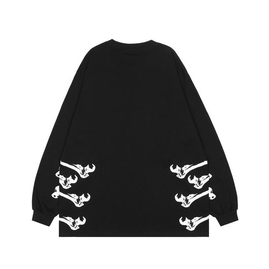 Playera Manga Larga Calavera Estilo Urbano para Hombre - Image 15