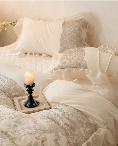 Juego de Cama Princesa Retro Francés de Lujo para Todas las Estaciones - Image 5
