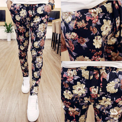 Pantalones Casuales con Estampado Floral para Hombre - Image 11