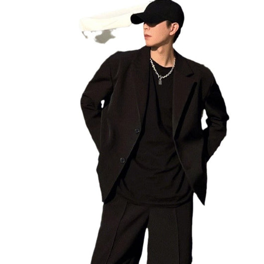 Blazer Casual para Hombre Primavera Otoño con Hombros Acolchados Estilo Moderno - Image 5