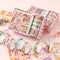 Set de Stickers Adhesivos Infantiles con Diseños Animados y Cinta Decorativa
