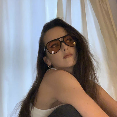 Gafas de Sol Retro Oversized con Doble Puente para Mujer - Image 27