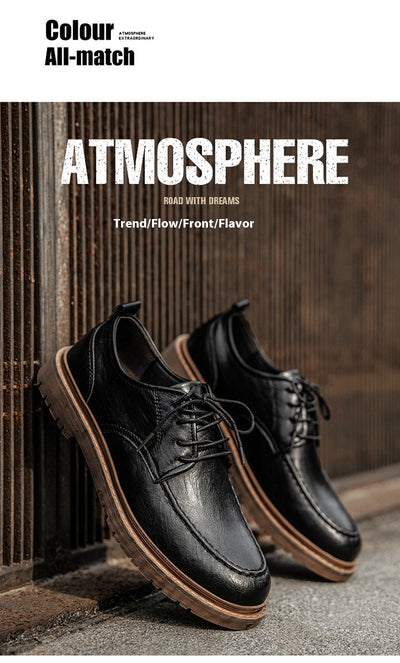Zapatos de Cuero Casual Estilo Británico - Versátiles y Elegantes - Image 10