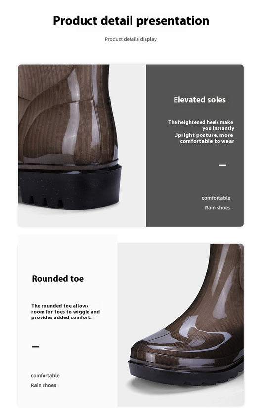 Botas de Lluvia Impermeables para Hombre - Suela Antideslizante y Resistente - Image 12