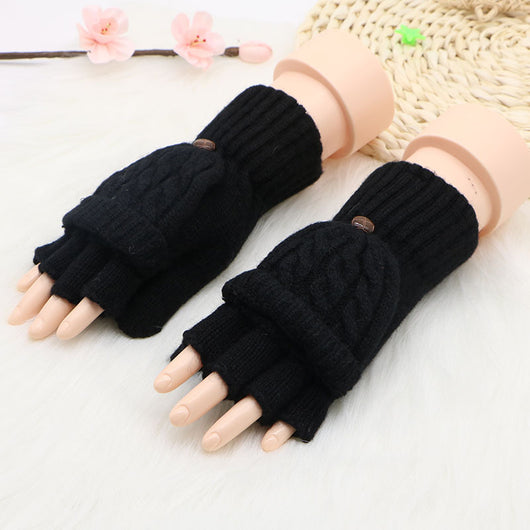 Guantes de Lana Convertibles con Mitones Ajustables para Hombre y Mujer - Image 13