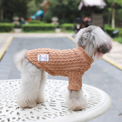 Suéter Tejido Elástico para Mascotas en Colores Sólidos - Image 3