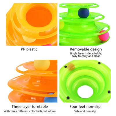 Plataforma Giratoria Triple para Gatos Shake - Image 15