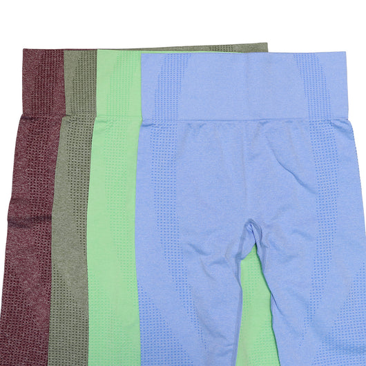 Pantalones Deportivos Cintura Alta Sin Costuras con Levantamiento Push-up para Yoga y Running - Image 43