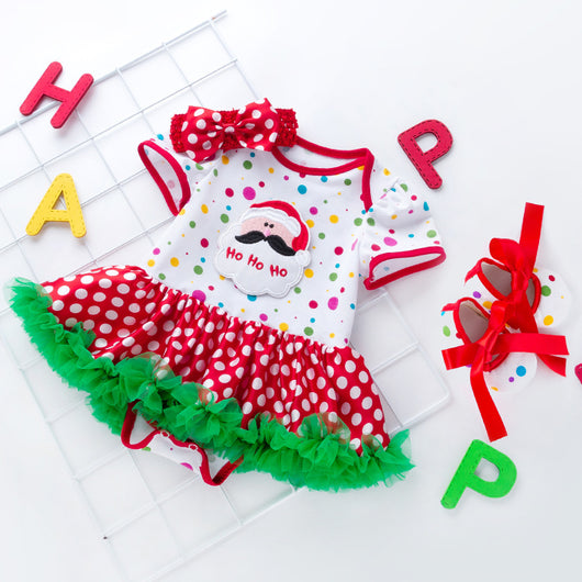 Vestido Navideño Infantil de Malla con Diseño Cartoon - Image 22