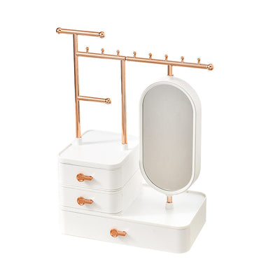 Organizador de Cosméticos con Espejo - Caja de Almacenamiento Multifuncional Premium - Image 8