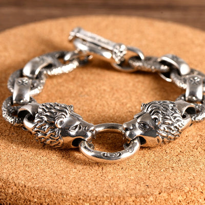 Anillo León de Plata Esterlina Tailandesa - Diseño Retro con Carácter Dominante - Image 7
