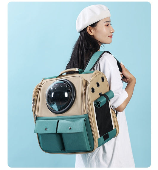 Mochila Transportadora Espacial para Gatos - Gran Capacidad Portátil - Image 12