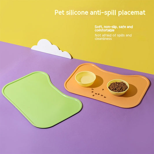 Tapete Antiderrames de Silicona para Mascotas - Perros y Gatos