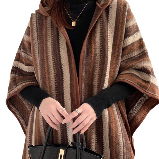 Poncho Étnico Convertible con Capucha - Image 6