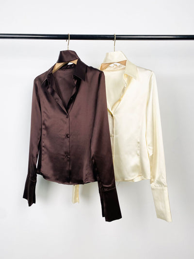 Blusa de Seda Slim para Mujer - Primavera y Otoño - Image 10